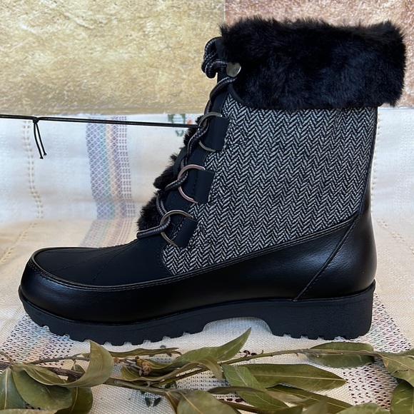 🖤 NEW JBU Lace Up Mid-Calf Winter & Cold Weather Boots — Women’s Size 8 🖤 - Picture 7 of 17